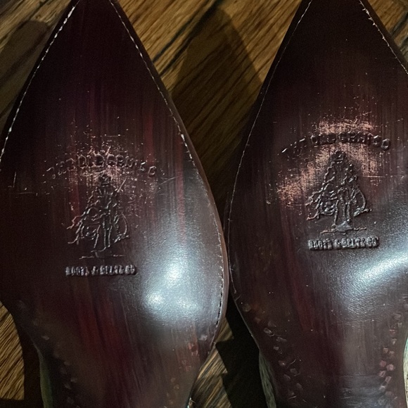 Old Gringo Cream and Brown Heeled Mule Boots - Picture 6 of 7